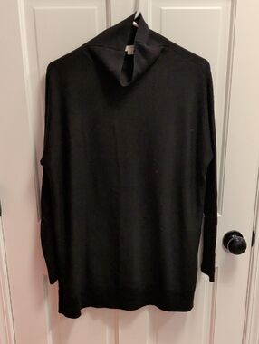 LOFT Black Women's Turtleneck Sweater